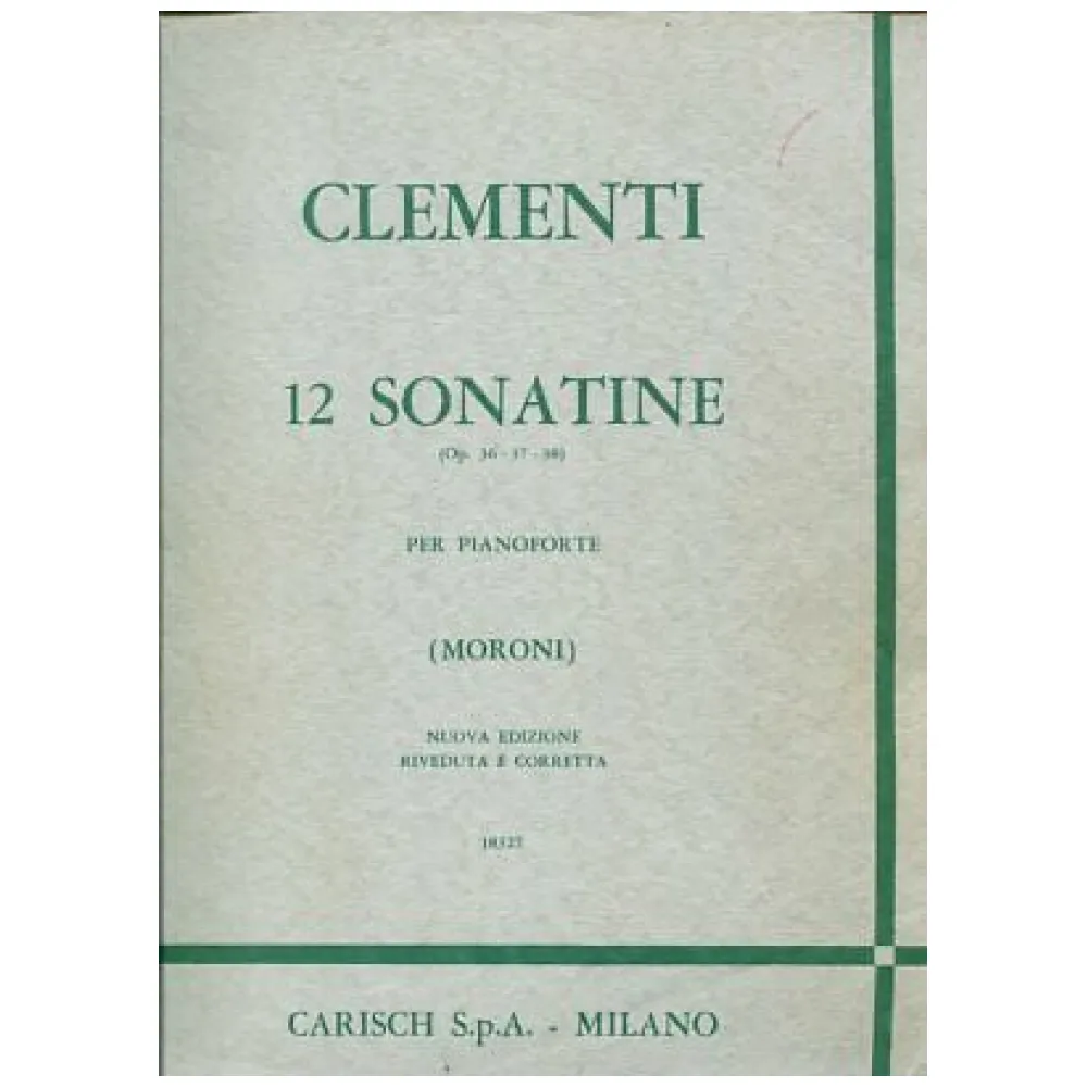 CLEMENTI 12 SONATINE OP 36-37-38 CARISCH