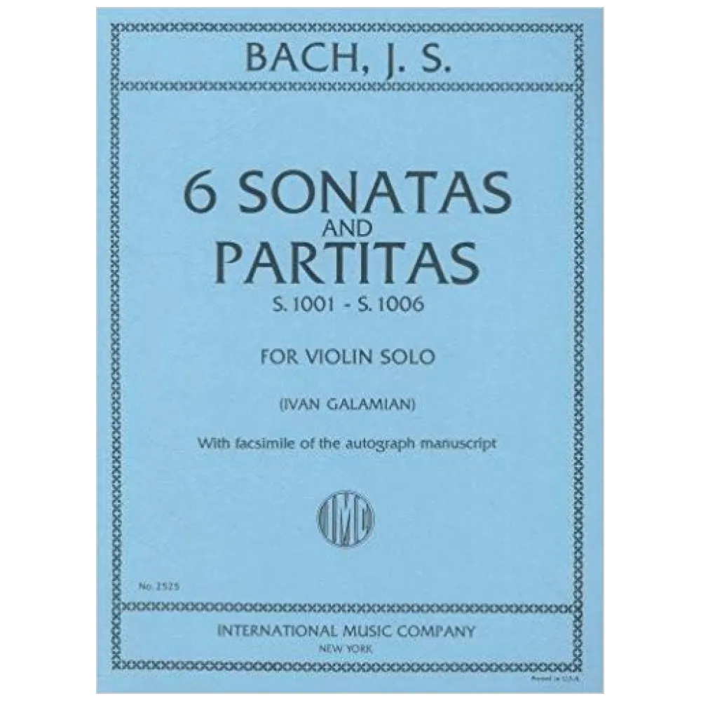 BACH 6 SONATE E PARTITE PER VIOLINO SOLO INTERNATIONAL