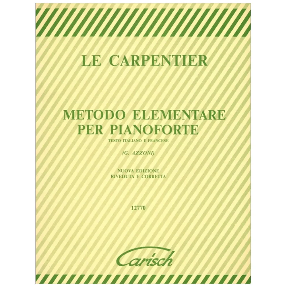 LE CARPENTIER METODO ELEMENTARE PER PIANOFORTE