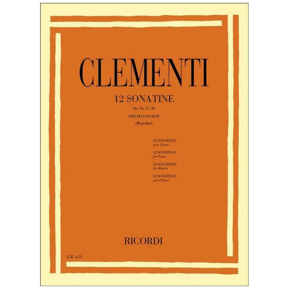 CLEMENTI 12 SONATINE OP 36-37-38 RICORDI