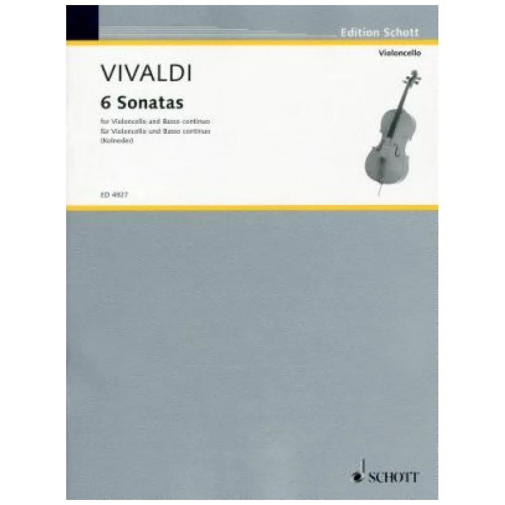 VIVALDI 6 SONATEN OPUS 2 VIOLINE UND PIANO VIOLONCELLO AD LIB. BAND I