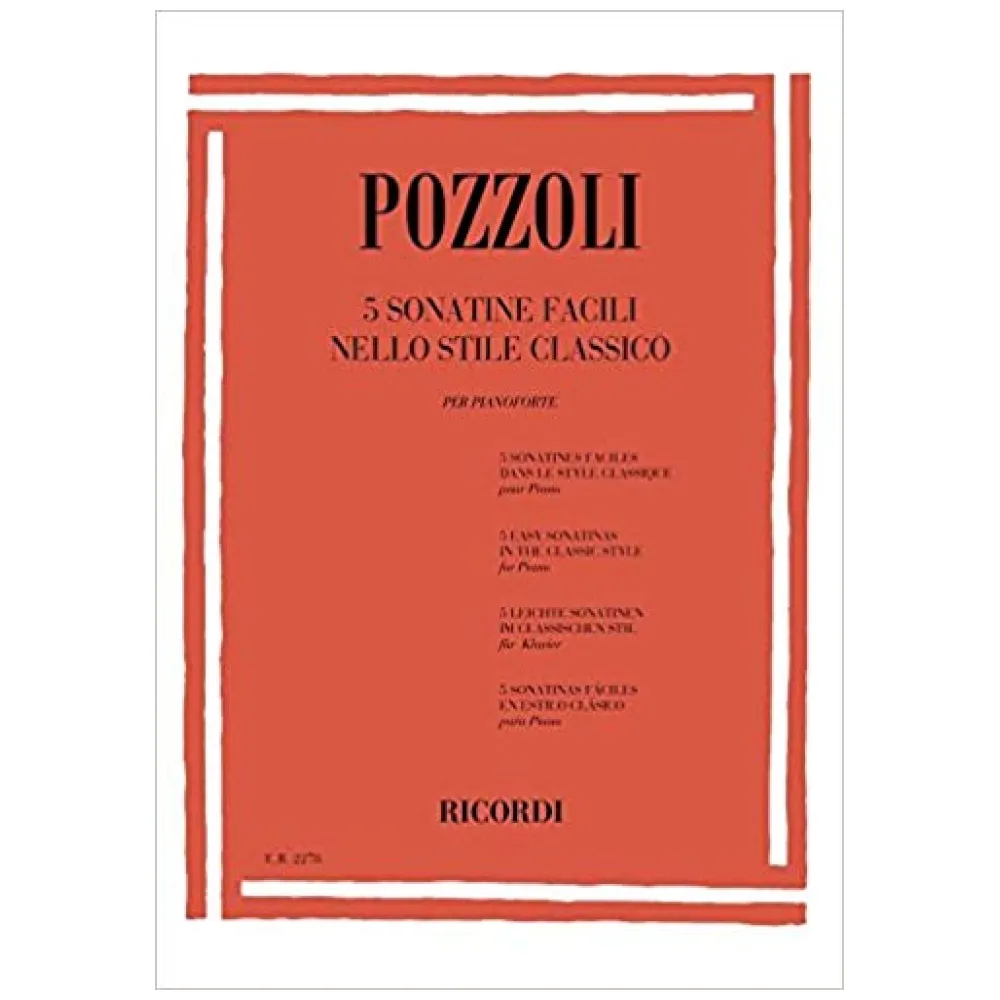 POZZOLI 5 SONATINE FACILI NELLO STILE CLASSICO