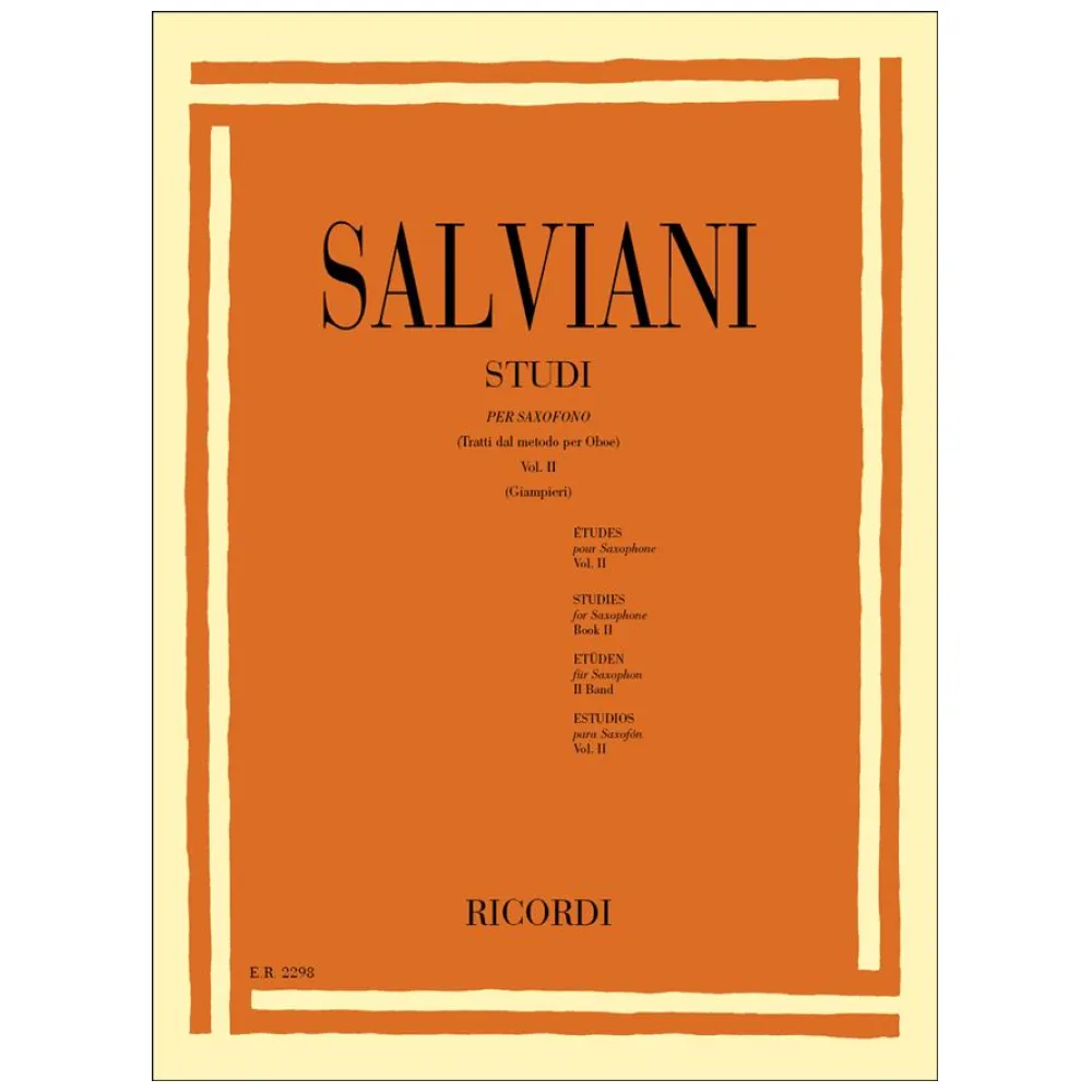 SALVIANI STUDI PER SASSOFONO VOL.II