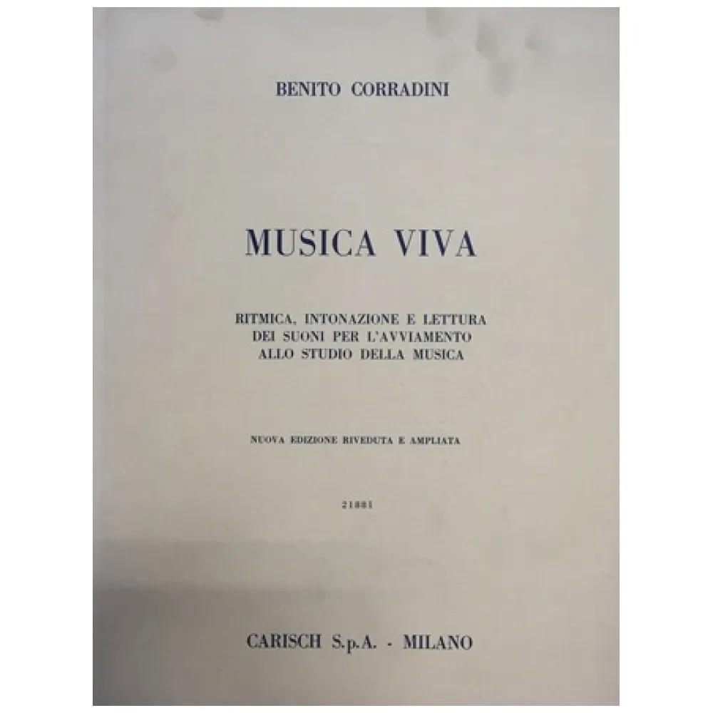 BENITO CORRADINI MUSICA VIVA