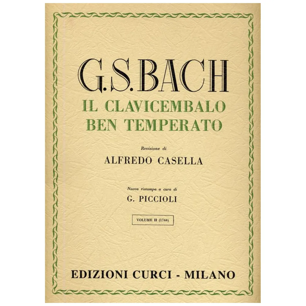 BACH IL CLAVICEMBALO BEN TEMPERATO VOL. I° CURCI