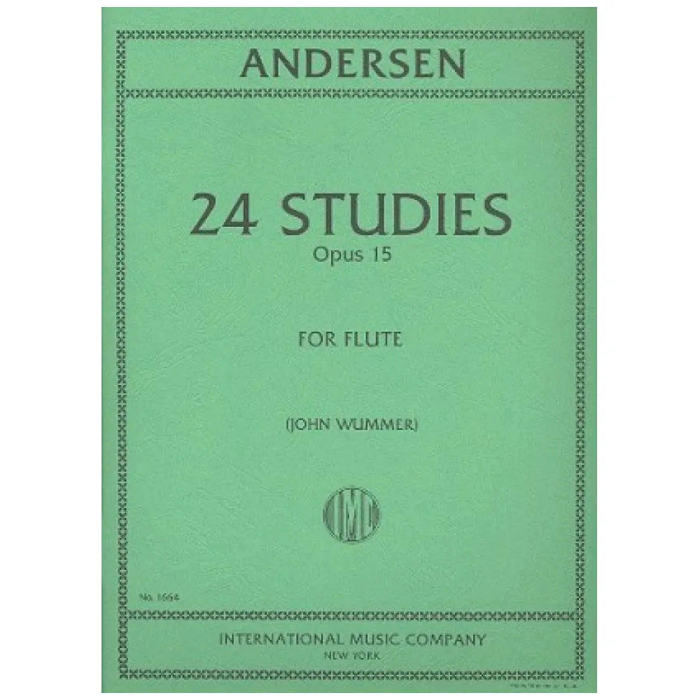 ANDERSEN 24 STUDIES OPUS 15 FOR FLUTE (INTERNATIONAL)