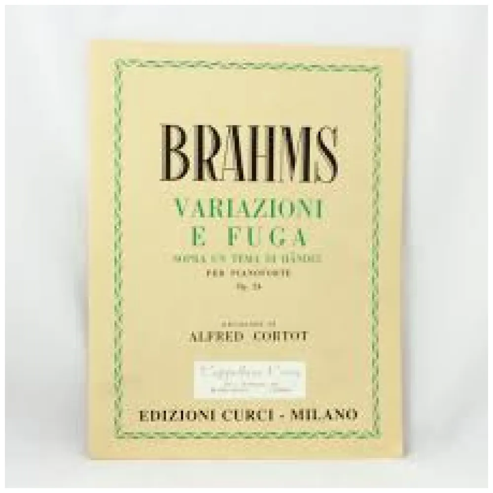 BRAHMS VARIAZIONI E FUGA SOPRA UN TEMA DI HENDEL OP 24