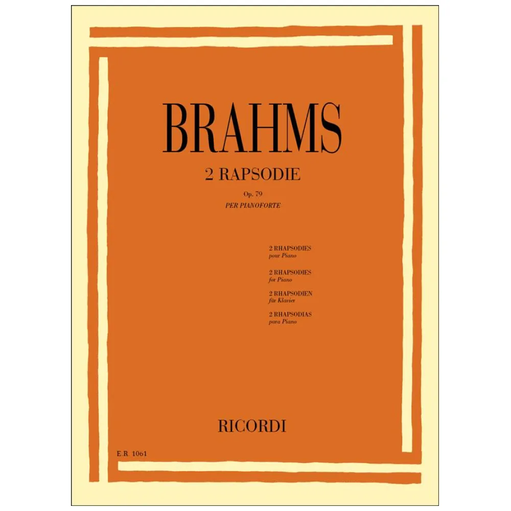 BRAHMS 2 RAPSODIE OP79