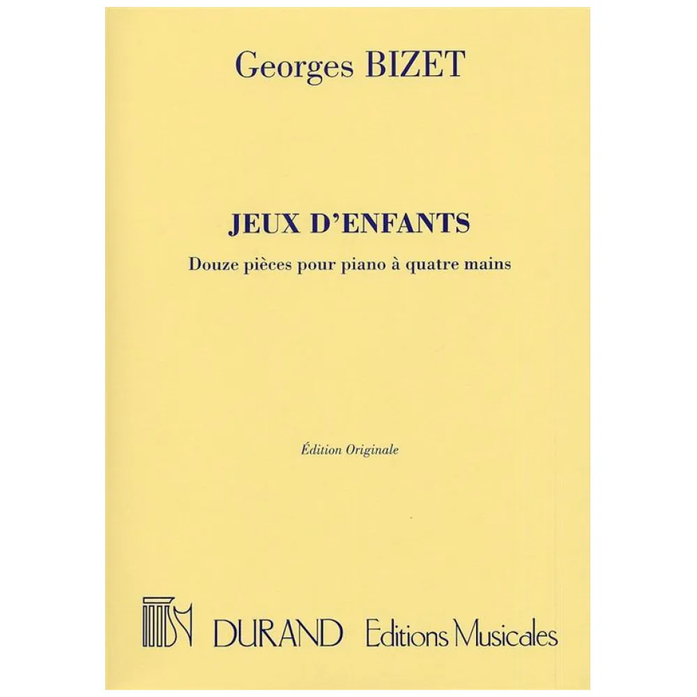 GEORGES BIZET JEUX D’ENFANTS PIANOFORTE A 4 MANI