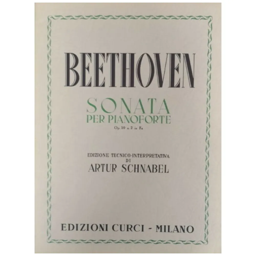 BEETHOVEN SONATA OP.10 N.2 ED. CURCI