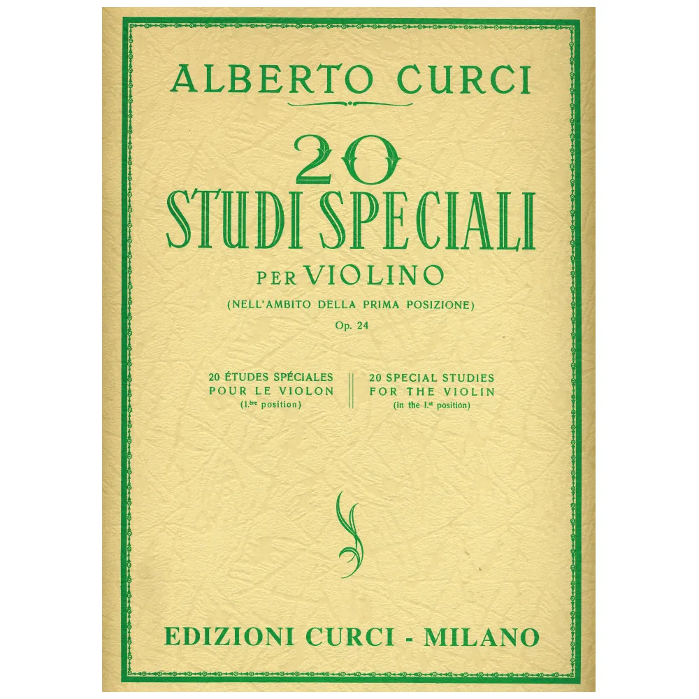 ALBERTO CURCI 20 STUDI SPECIALI NELL’AMBITO DELLA PRIMA POSIZIONE