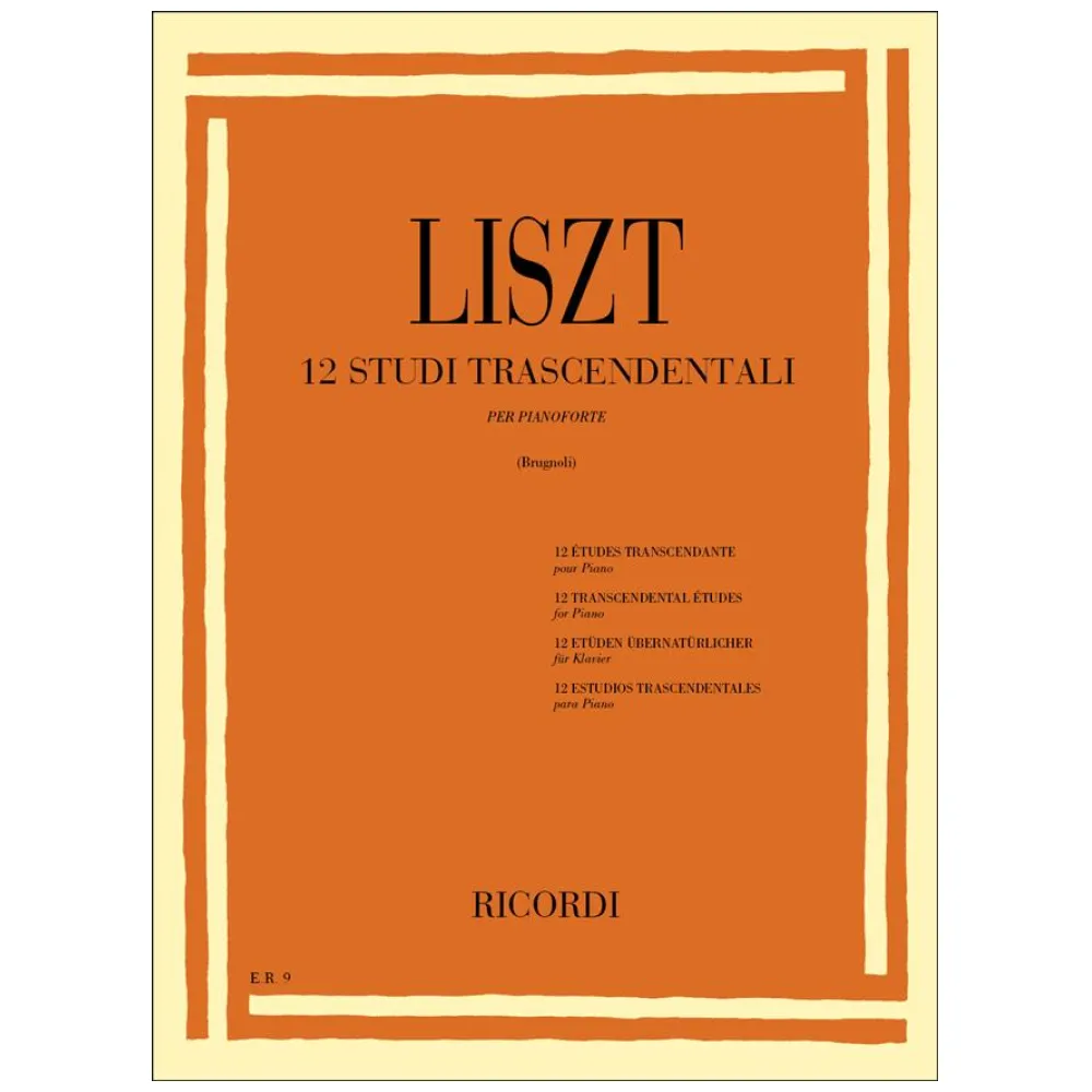 LISZT 12 STUDI TRASCENDENTALI RICORDI