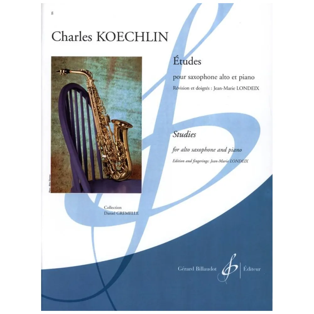 CHARLES KOECHLIN ETUDES POUR SAXOPHONE ALTO ET PIANO