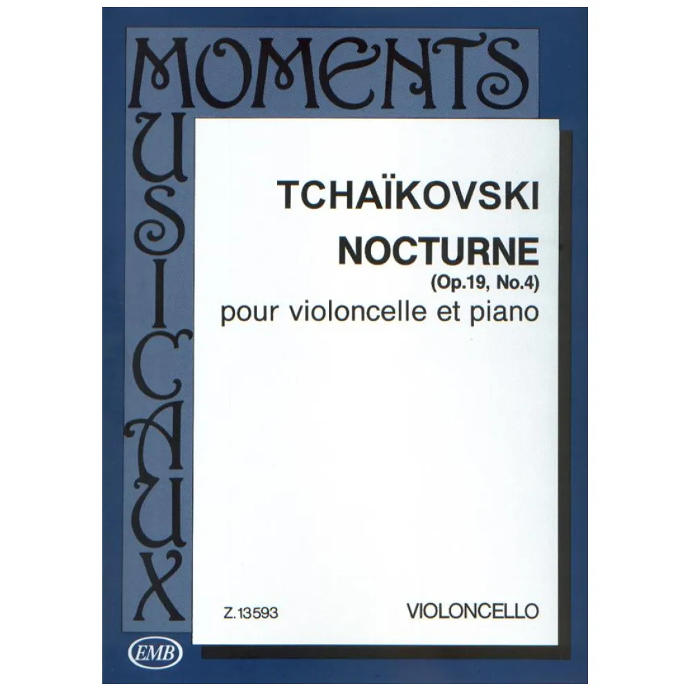 CIAIKOVSKI NOCTURNE OP.19 N°4 PER VIOLONCELLO E PIANO