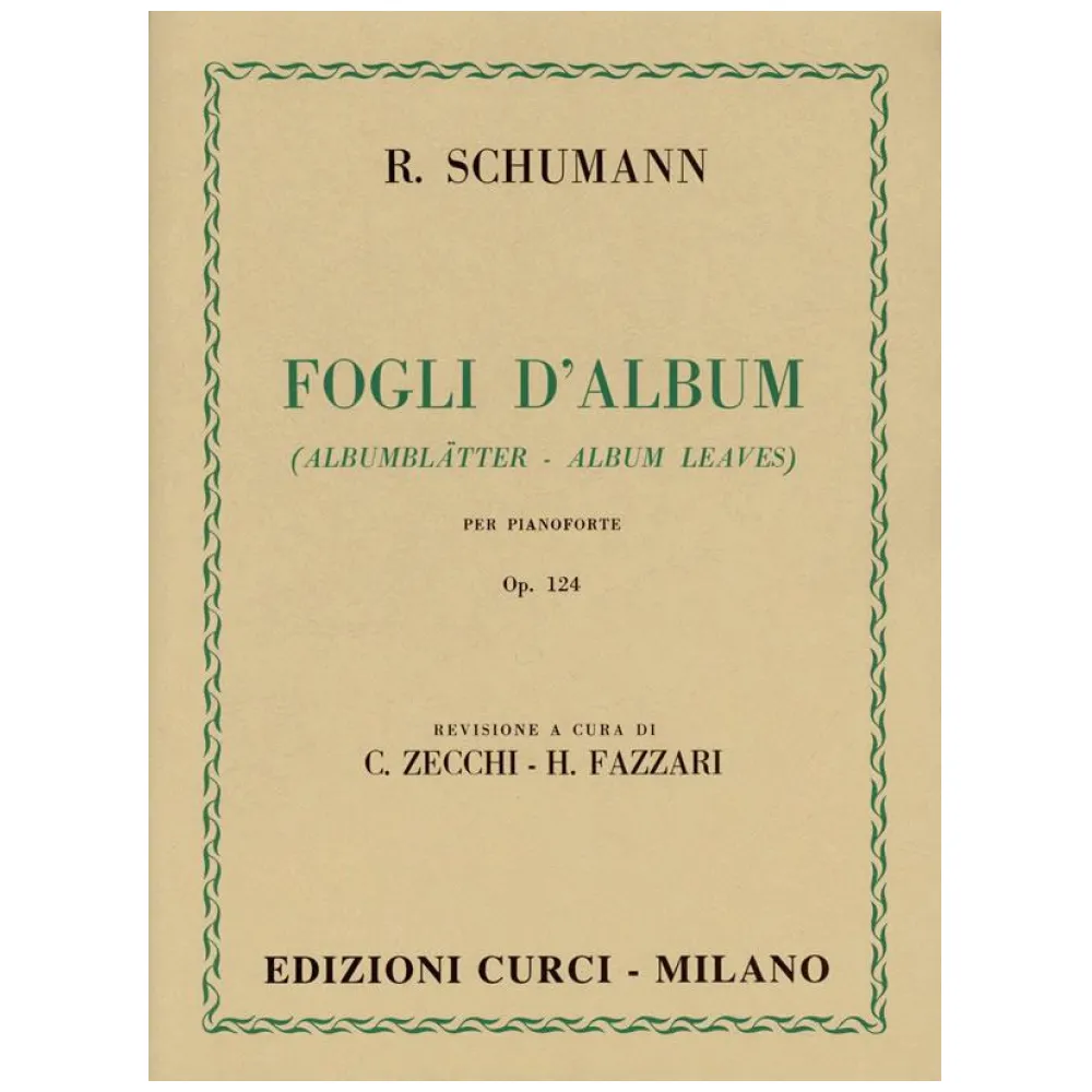 SCHUMANN FOGLI D’ALBUM OP.124 CURCI