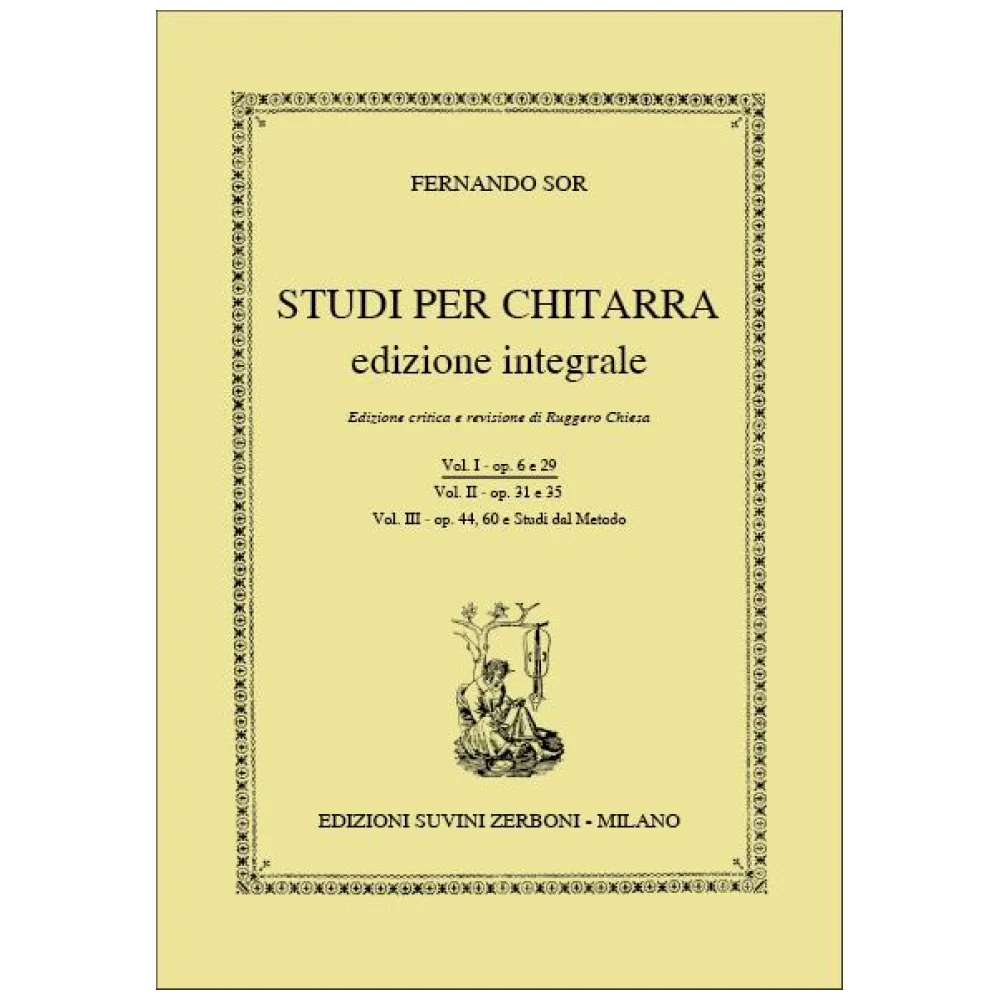 FERNANDO SOR STUDI PER CHITARRA EDIZIONE INTEGRALE VOL I