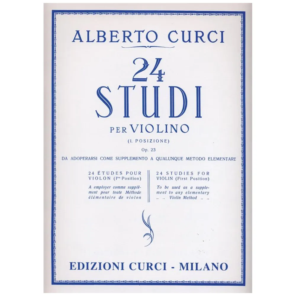 ALBERTO CURCI 24 STUDI PER VIOLOINO I° POSIZIONE OP.23