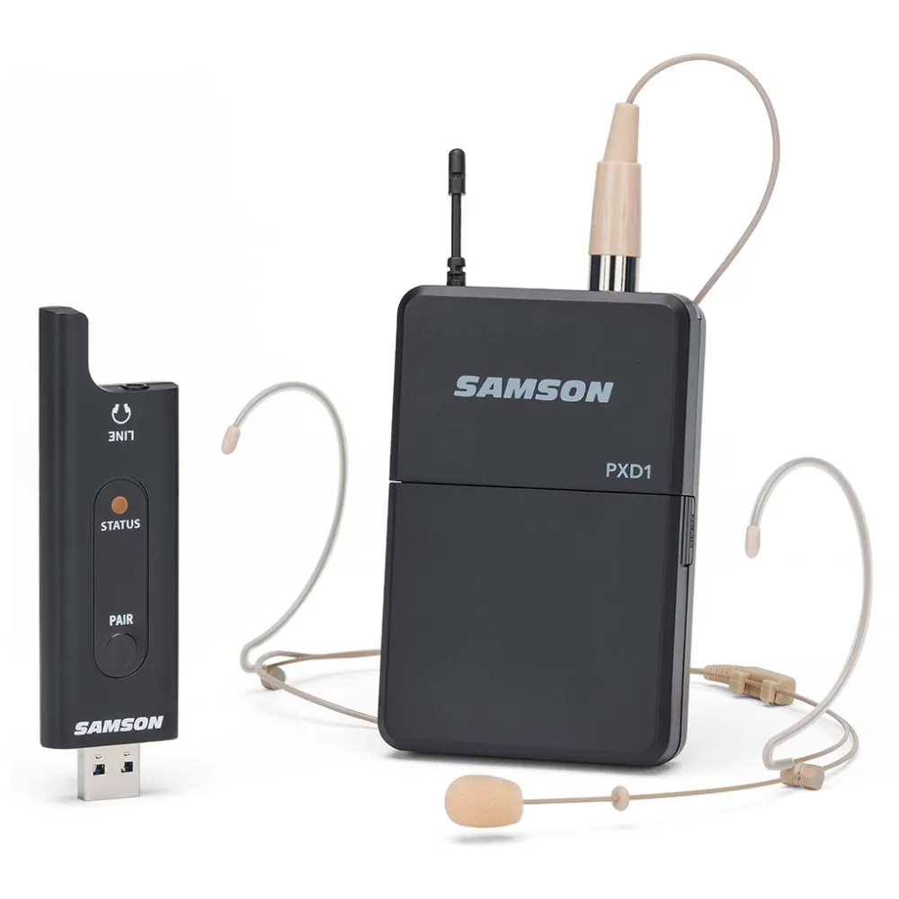 SAMSON XPD2 Headset – USB Digital Wireless System – 2.4 GHz