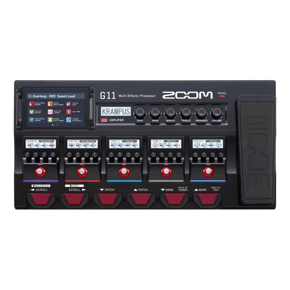 ZOOM G11 – pedaliera multieffetto, amp-simulator, interfaccia audio