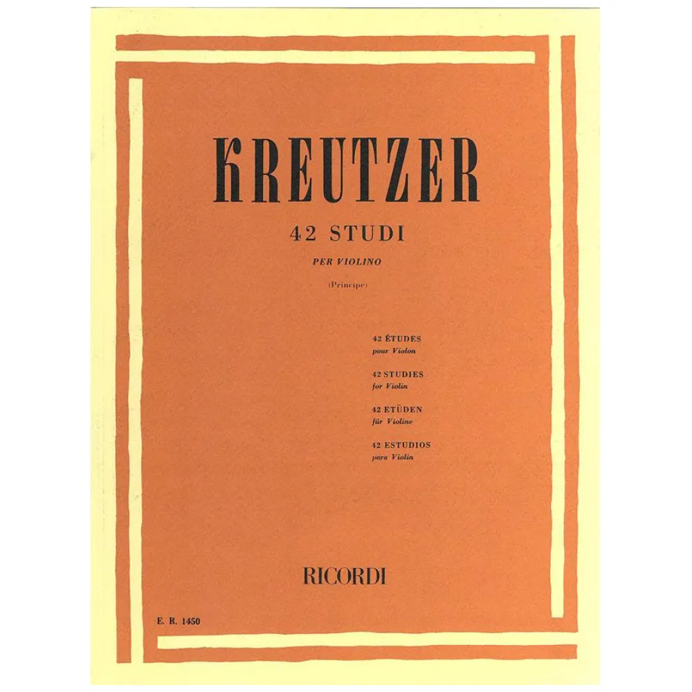 KREUTZER 42 STUDI PER VIOLINO ED. RICORDI