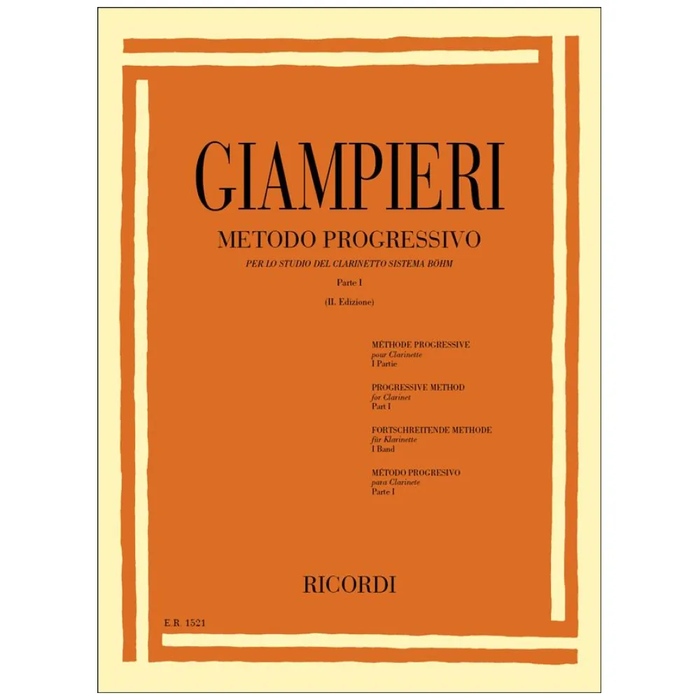 GIAMPIERI – METODO PROGRESSIVO PER LO STUDIO DEL CLARINETTO PARTE 1