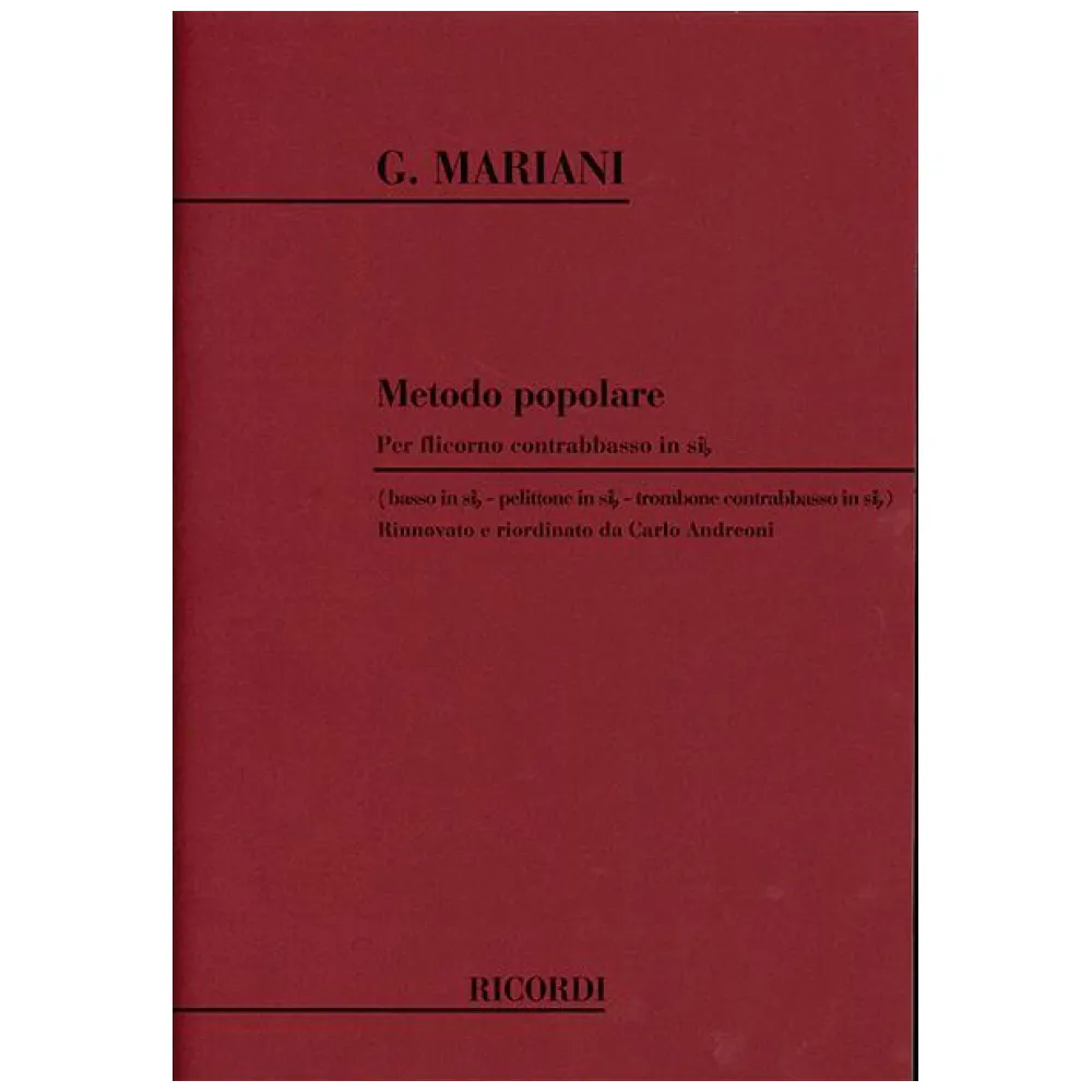 MARIANI – METODO POPOLARE PER FLICORNO CONTRABBASO IN SIB