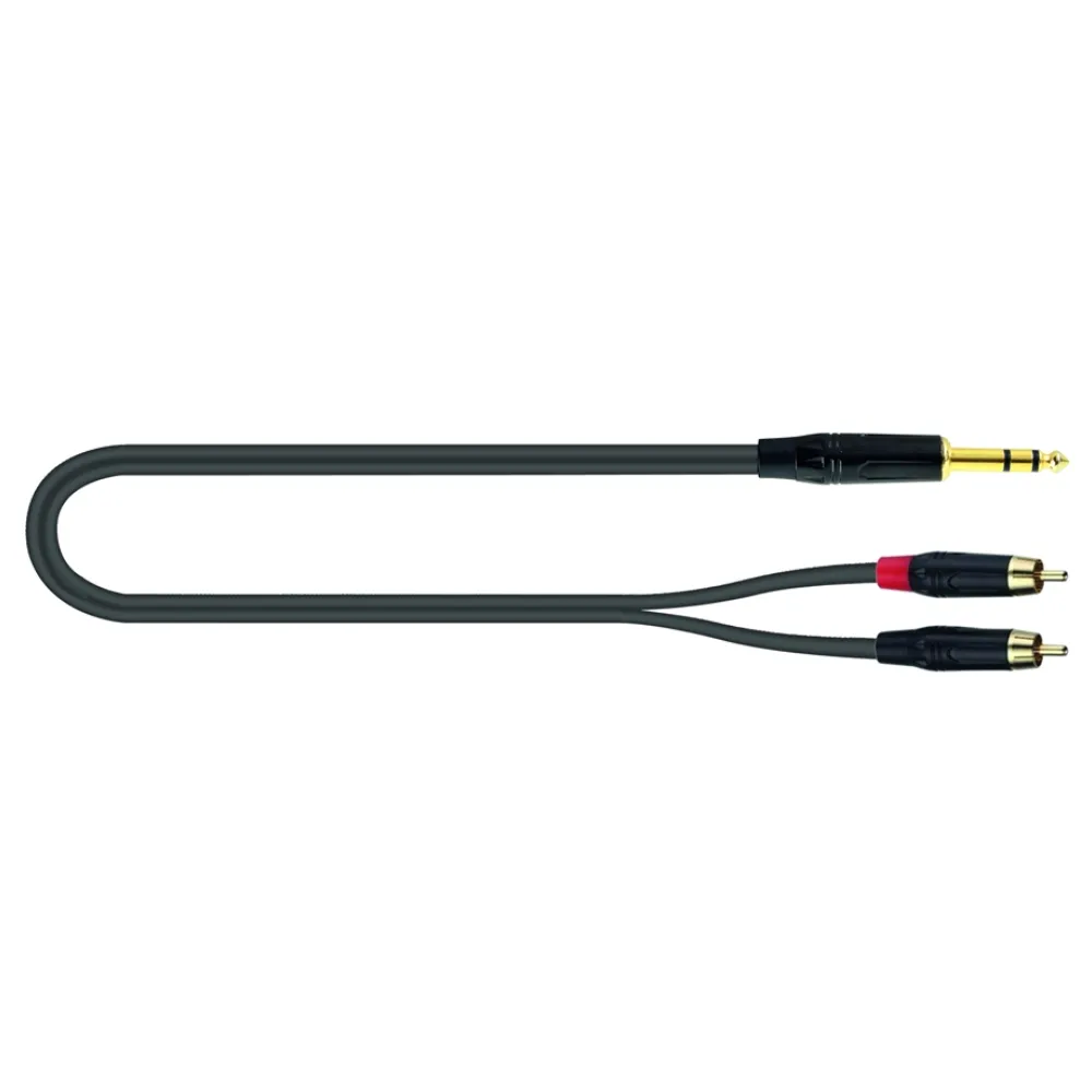 JUST JS2RCA 1 – Cavo Adattatore Jack Stereo/2 RCA – 1 metro