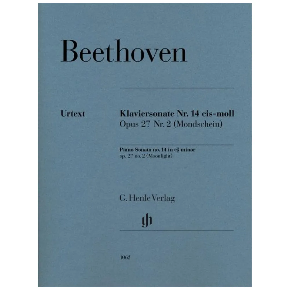 BEETHOVEN SONATA OP.27 N°2-N°14 ED. HENLE VERLAG URTEXT