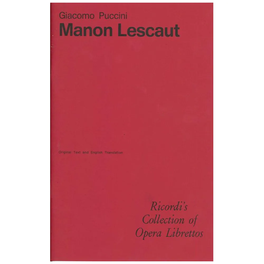 GIACOMO PUCCINI MANON LESCAUT