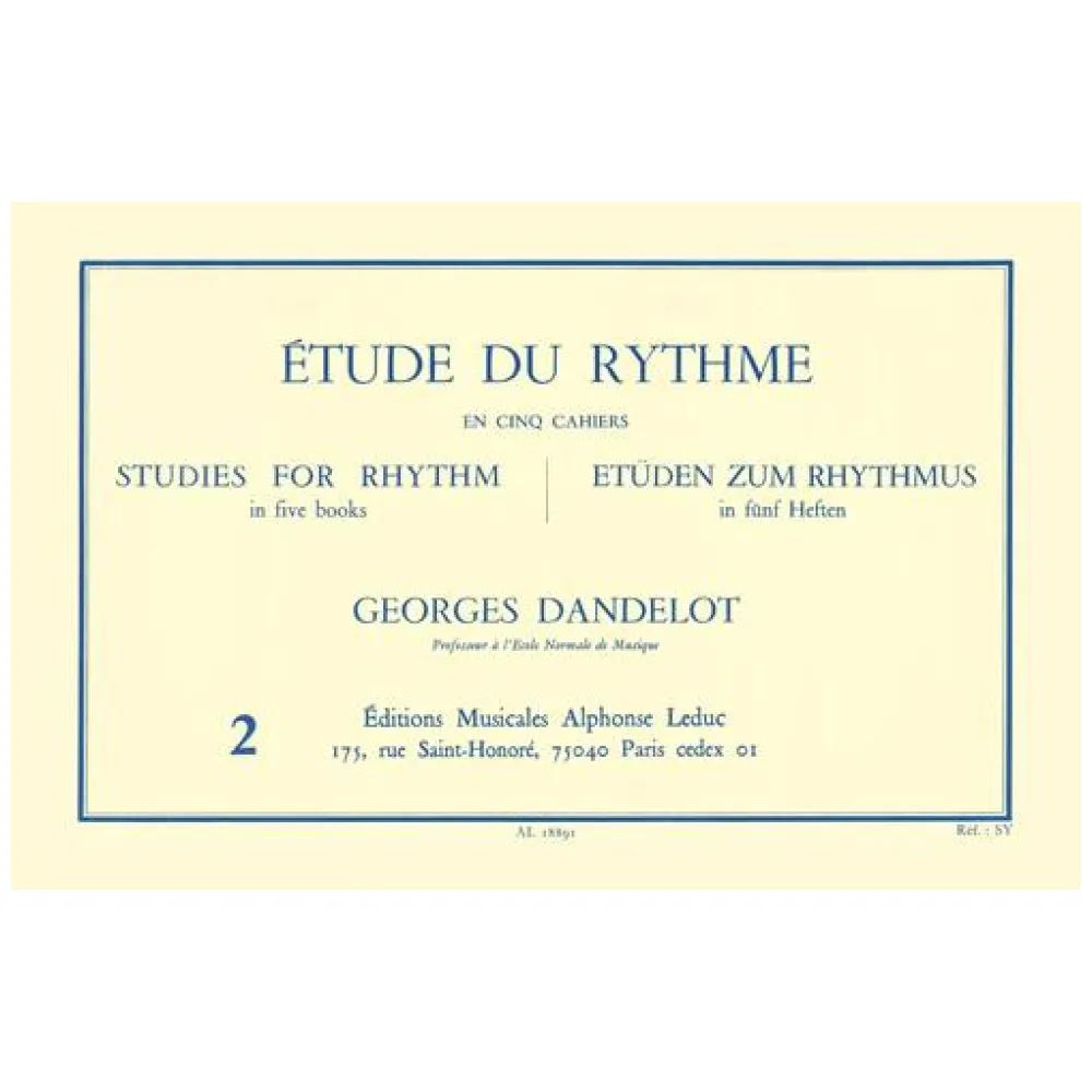 GEORGES DANDELOT ETUDE DU RYTHME VOL.2