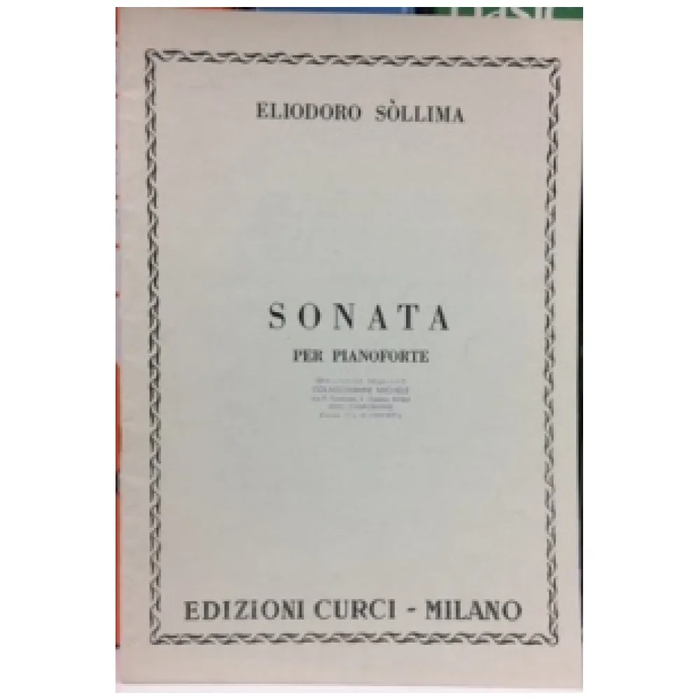 E. SOLLIMA SONATA PER PIANOFORTE