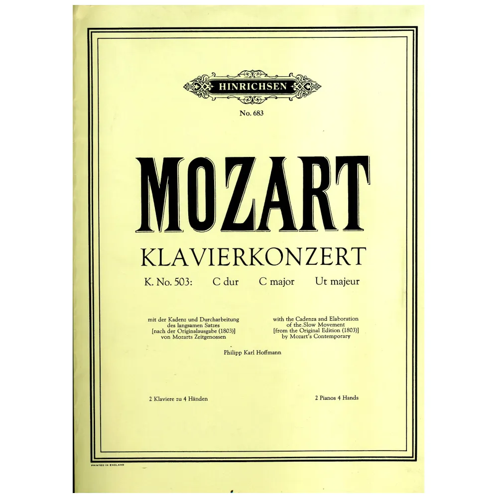 MOZART KLAVIERKONZERT K.503