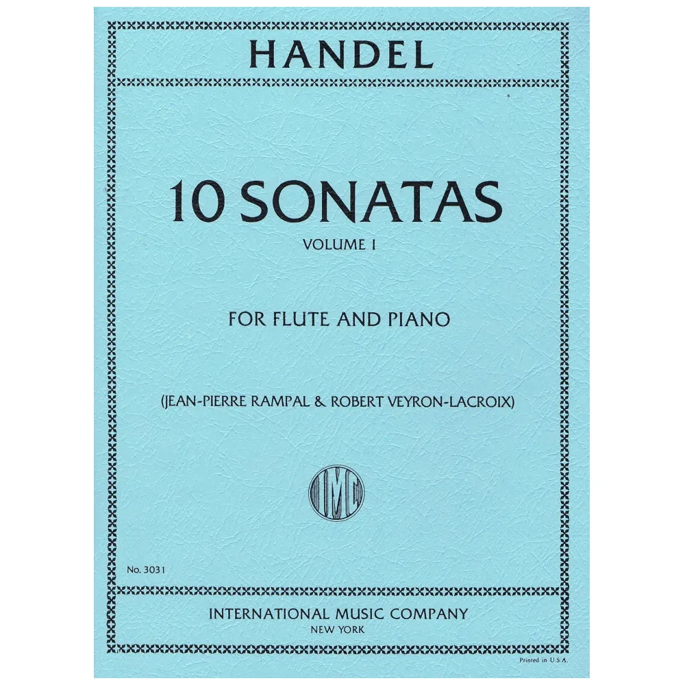 HANDEL 10 SONATAS FOR FLUTE AND PIANO VOL.I°