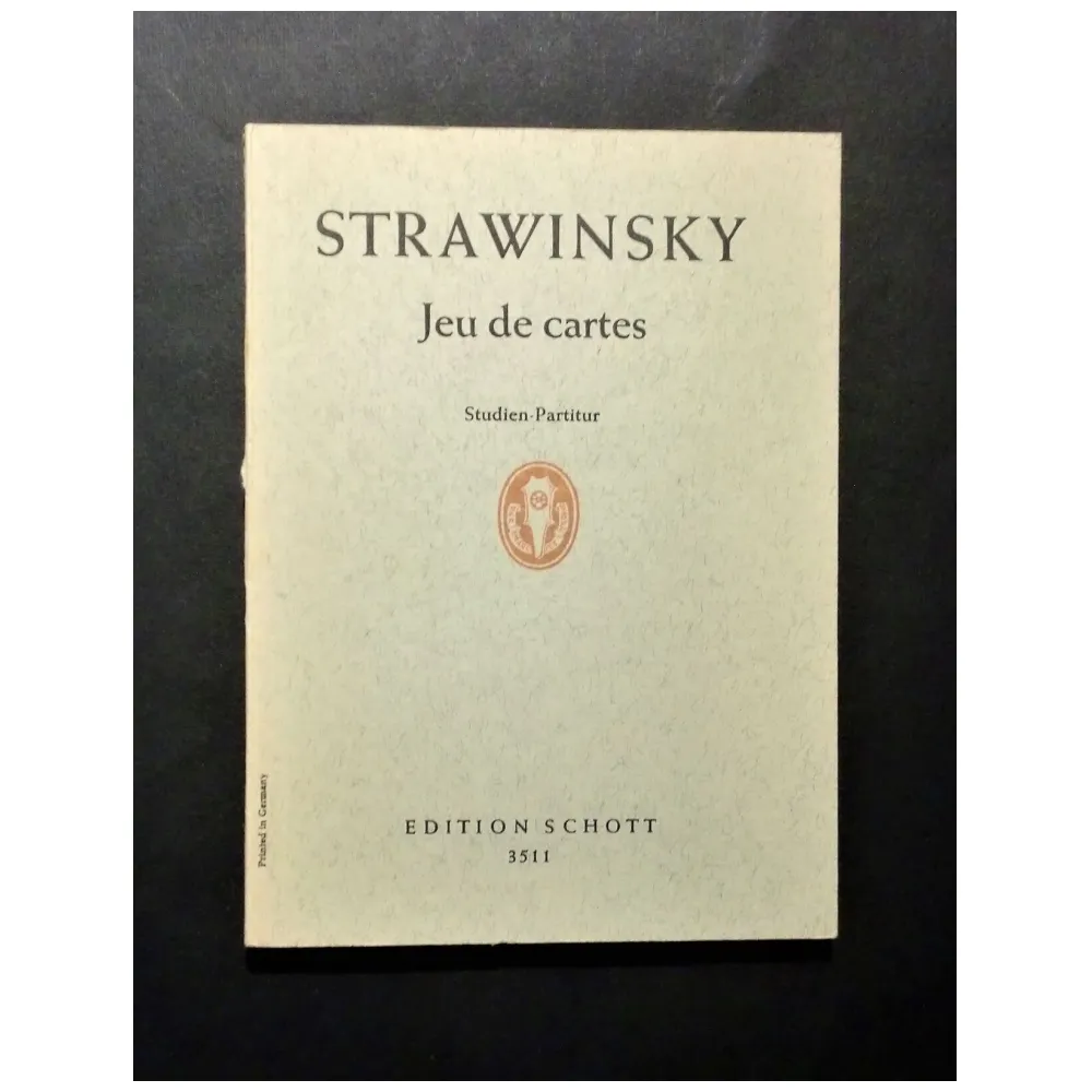 IGOR STRAVINSKY JEU DE CARTES