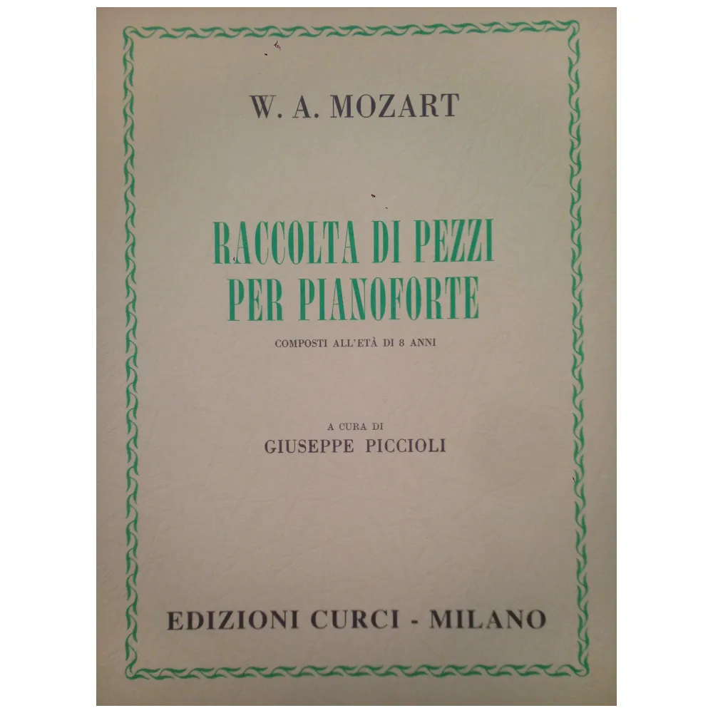 MOZART RACCOLTA DI PEZZI PER PIANOFORTE