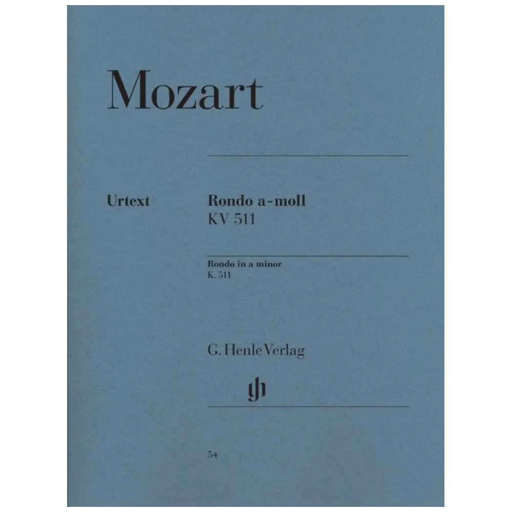 MOZART RONDO’ A MINO KV 511 URTEXT