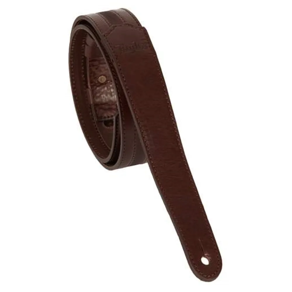 TAYLOR SLIM LEATHER STRAP – CHOCOLATE BROWN ENGRAVING