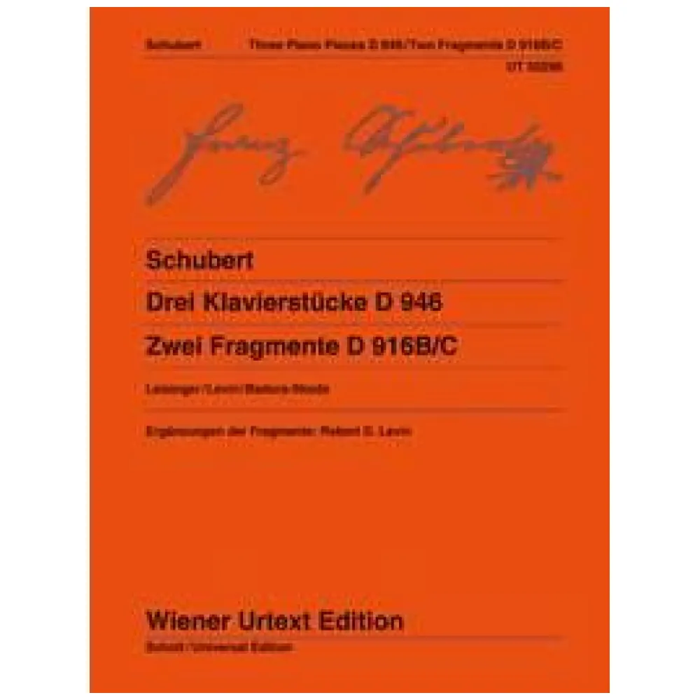 SCHUBERT DREI KLAVIERSTUCKE D 946