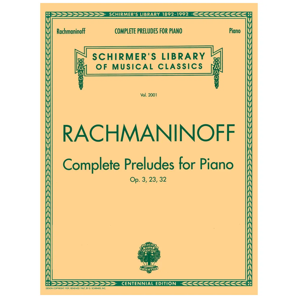 RACHMANINOFF COMPLETE PRELUDES FOR PIANO