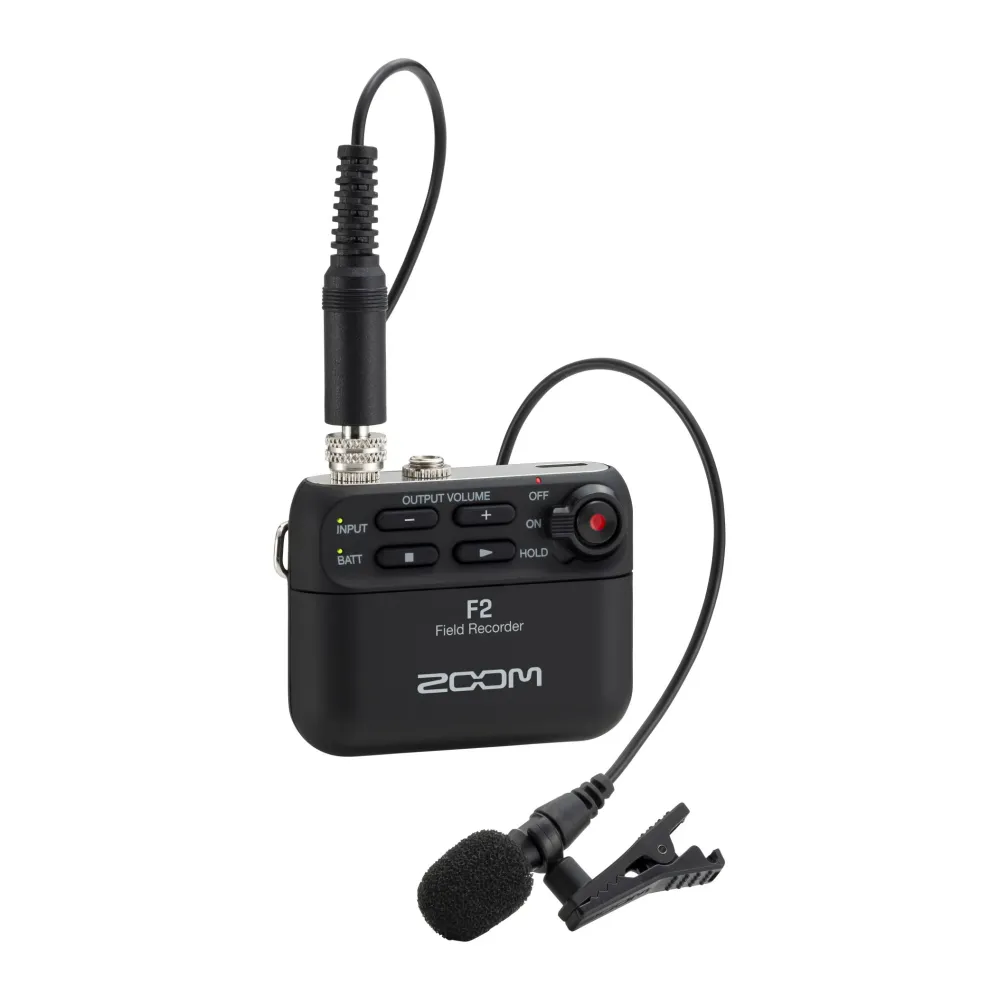 ZOOM F2 – field recorder + Microfono lavalier