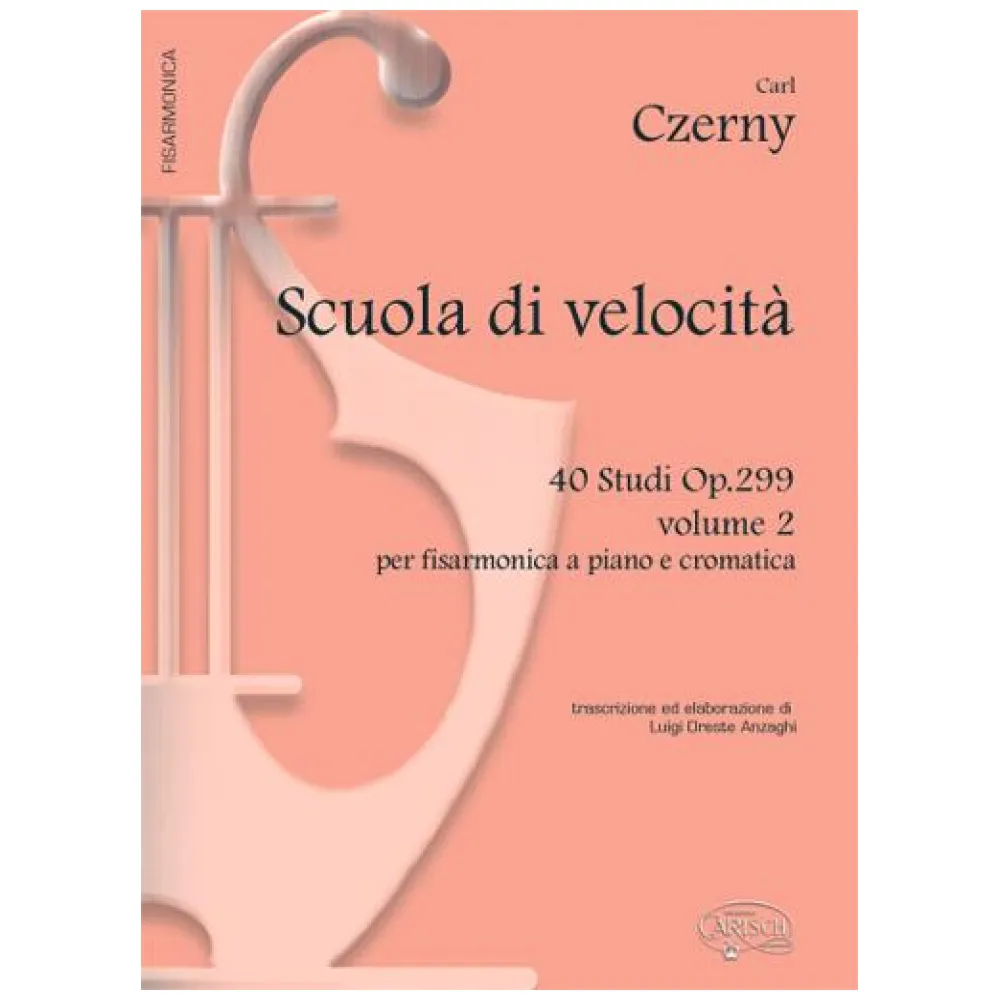 CZERNY SCUOLA DELLA VELOCITA’ 40 STUDI OP.299 VOLUME 2 PER FISARMONICA