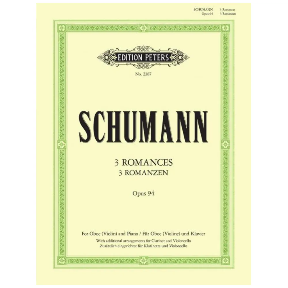 SCHUMANN DREI ROMANZEN OP. 94 PIANO E OBOE