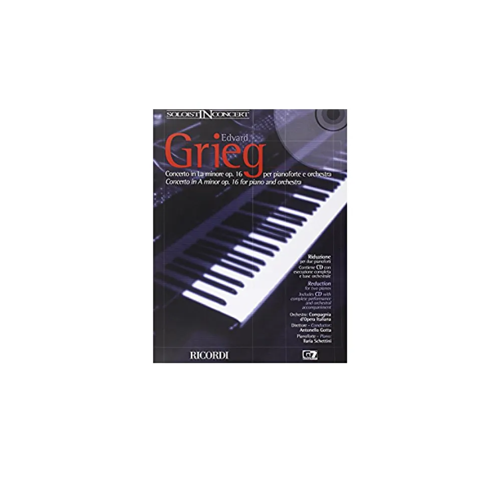 GRIEG CONCERTO IN LA MINORE OP.16 PER PIANOFORTE E ORCHESTRA + CD