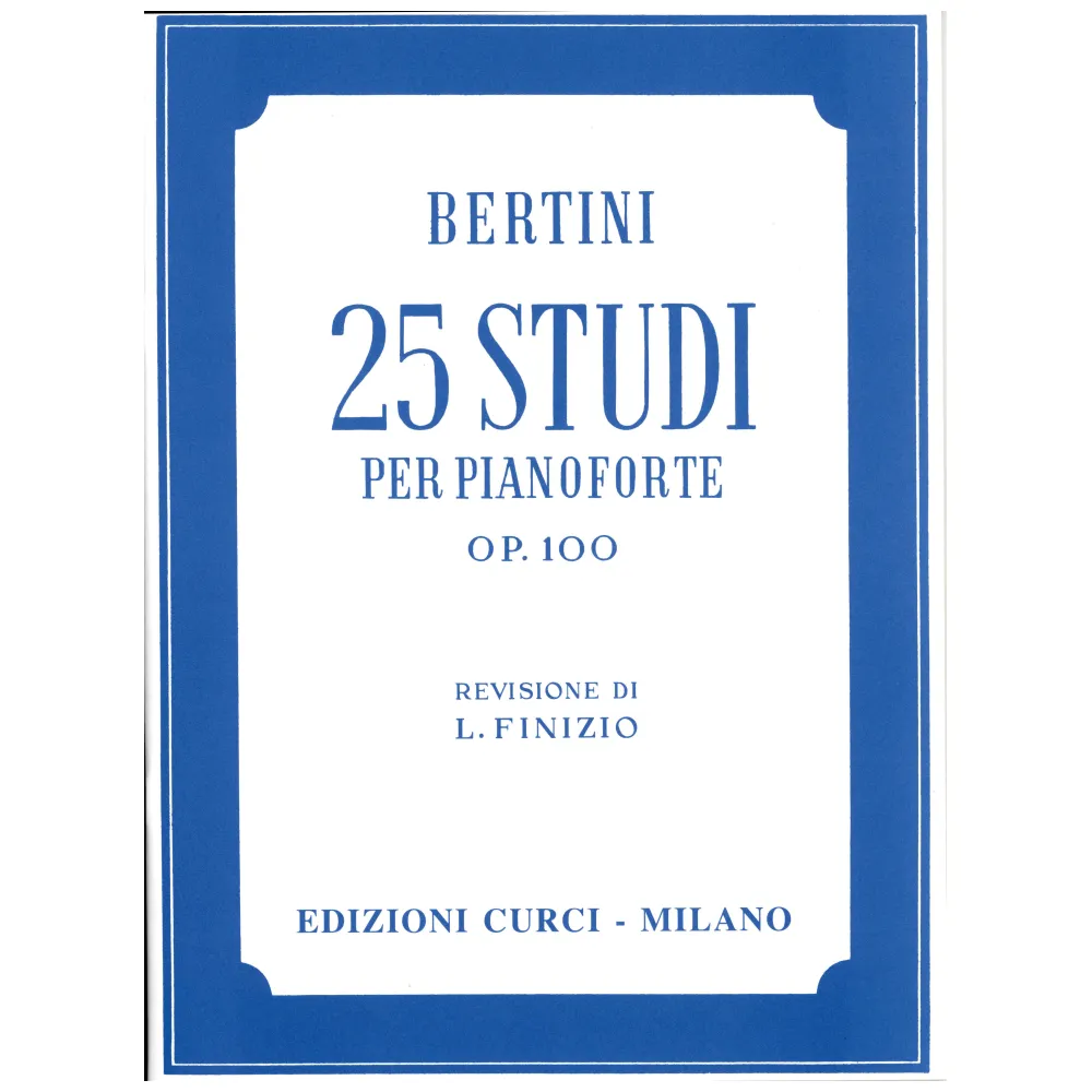 BERTINI 25 STUDI PER PIANOFORTE OP.100