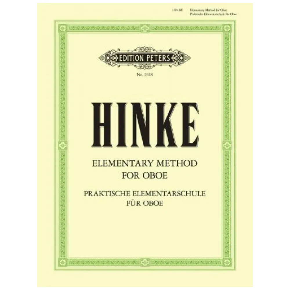 HINKE ELEMENTARY METHOD FOR OBOE