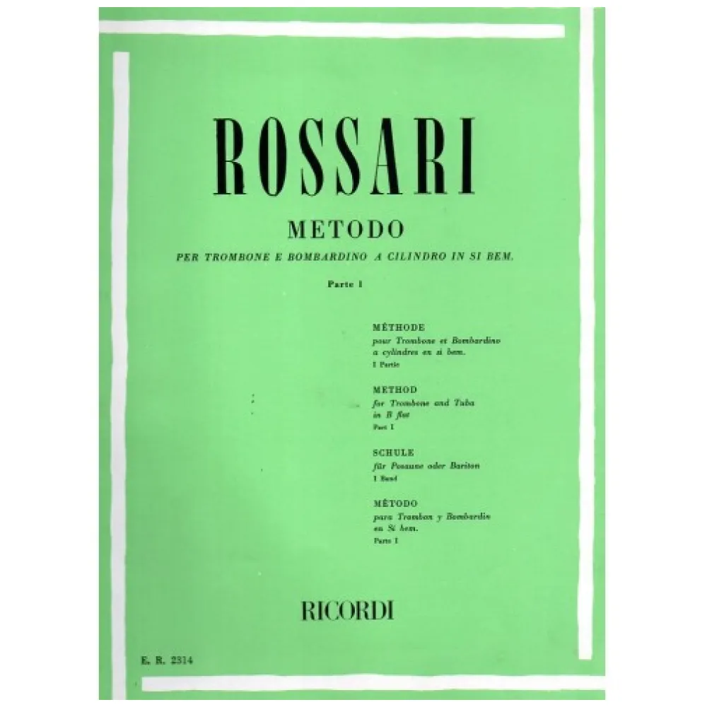 ROSSARI METODO PER TROMBONE E BOMBARDINO PARTE I°