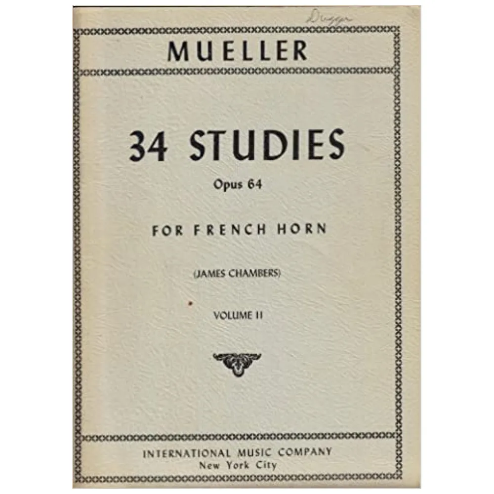 MUELLER 34 STUDIES OPUS 64 FOR FRENCH HORN VOL.II