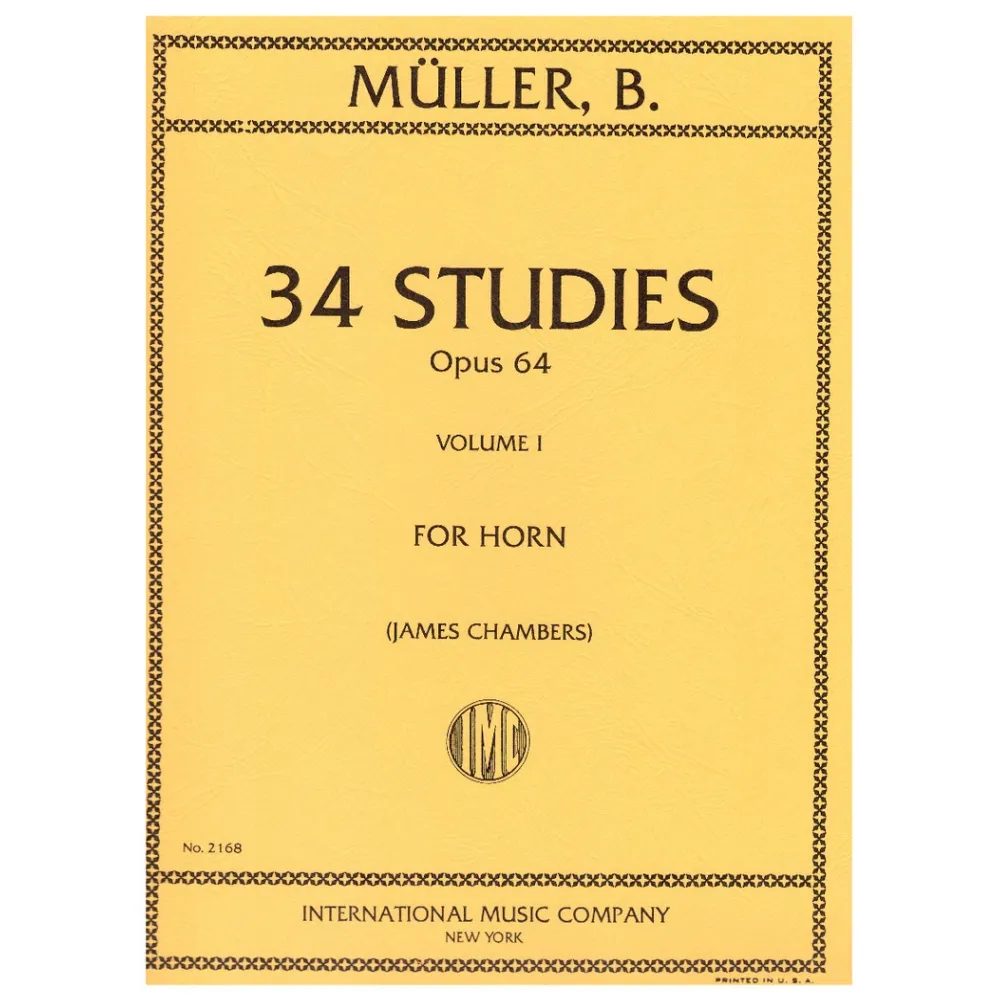 MUELLER 34 STUDIES OPUS 64 FOR FRENCH HORN VOL.I