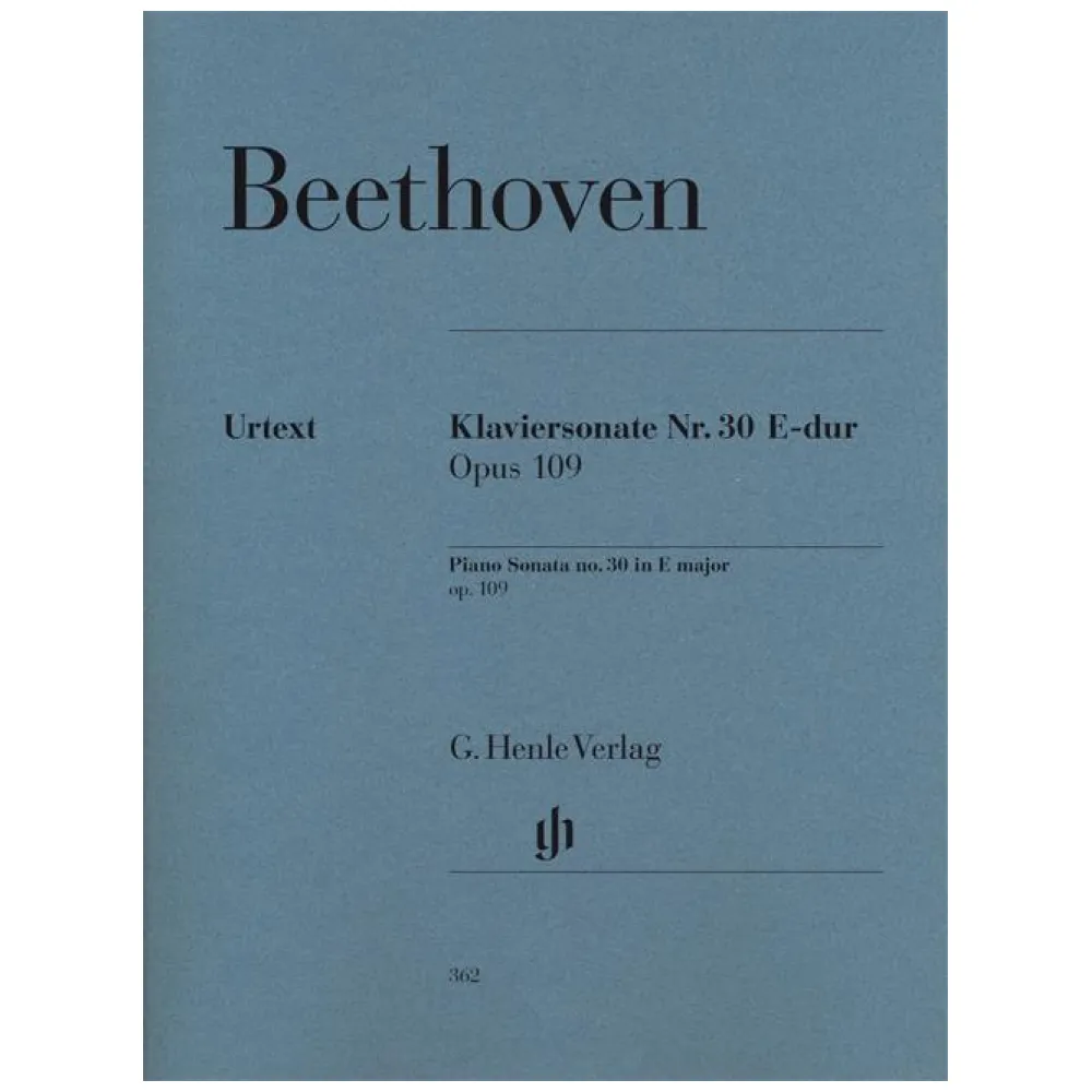 BEETHOVEN SONATA OP.109 ED HENLE VERLAG URTEXT