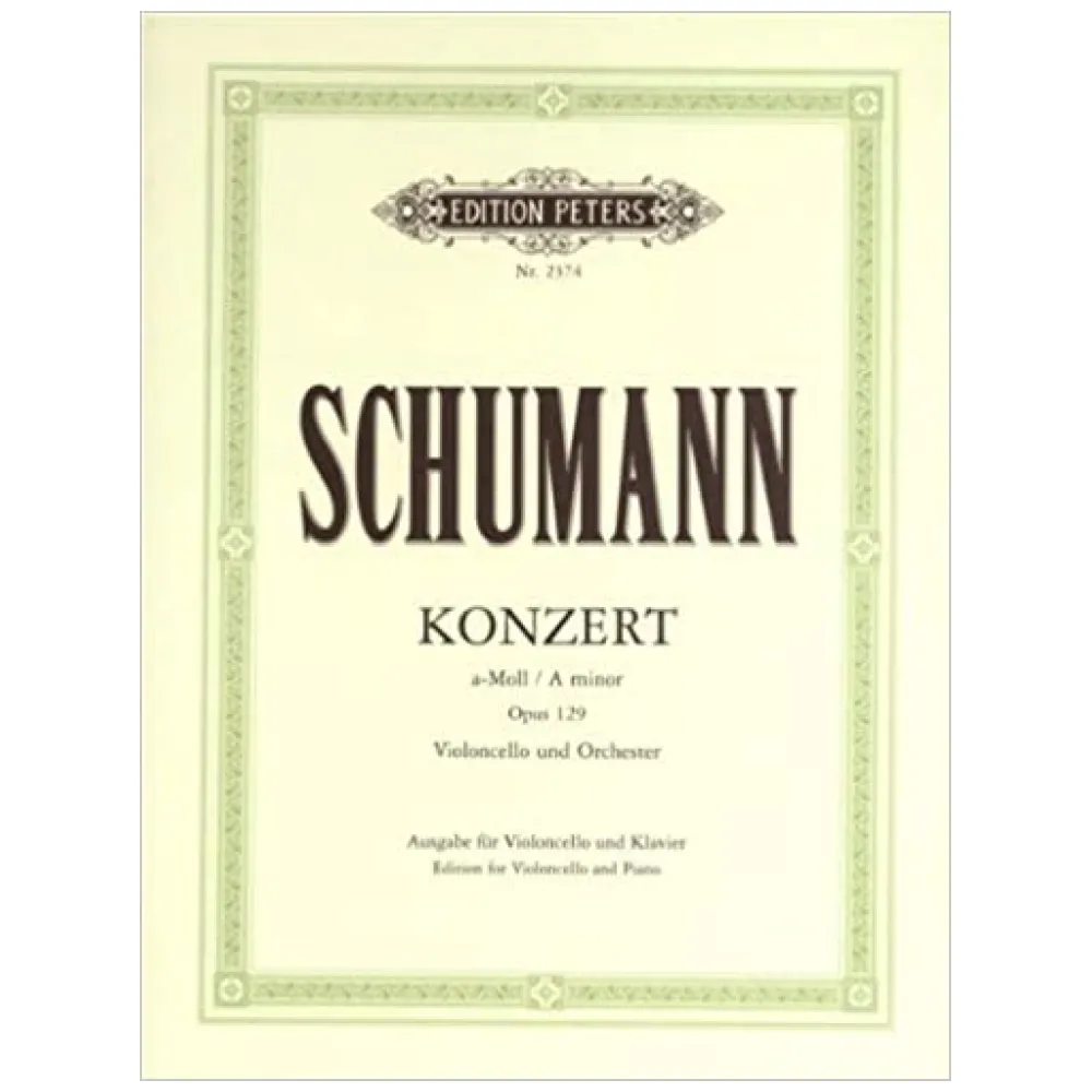 SCHUMANN KONZERT OPUS 129 VIOLONCELLO E PIANO